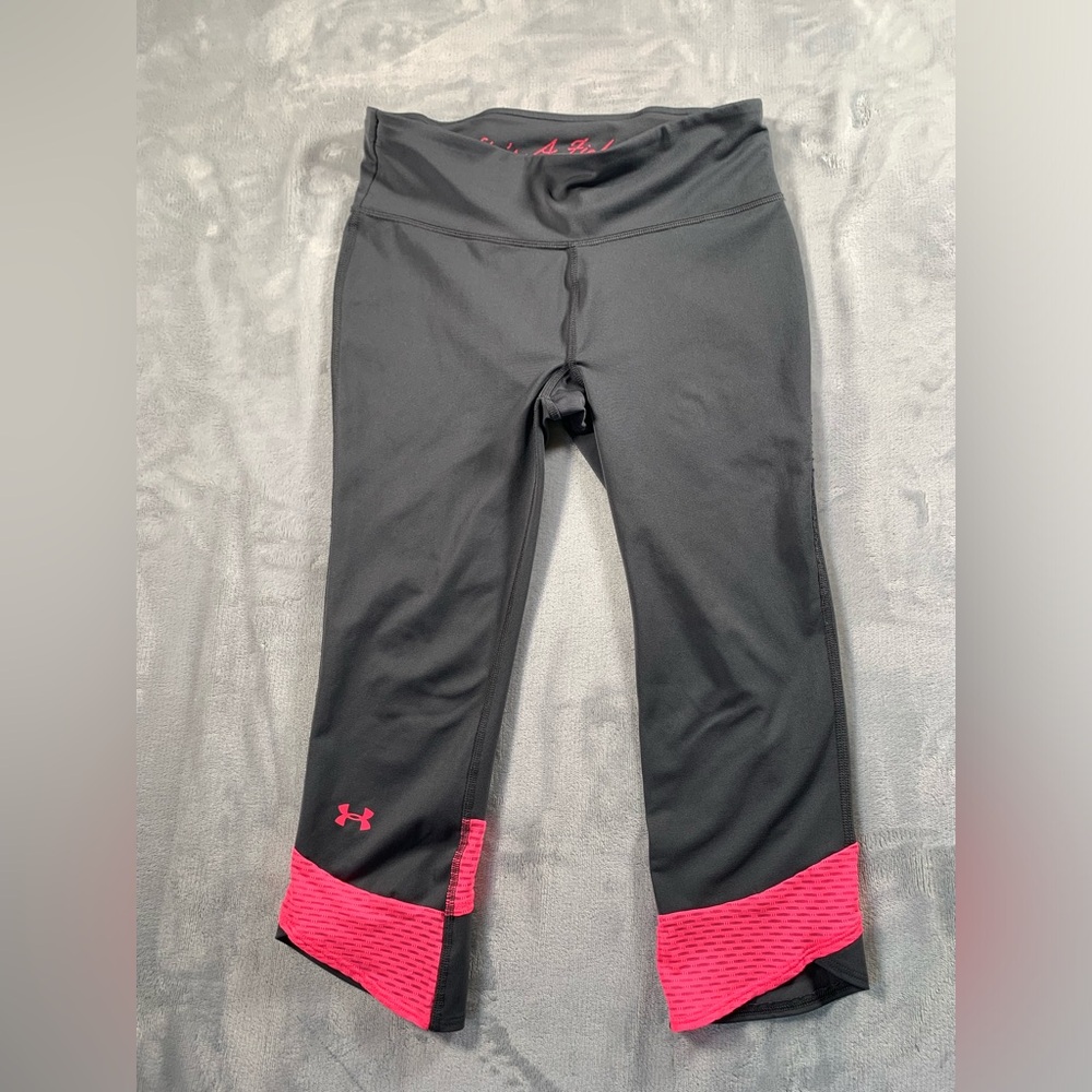 Under Armour Black and Pink Leggings